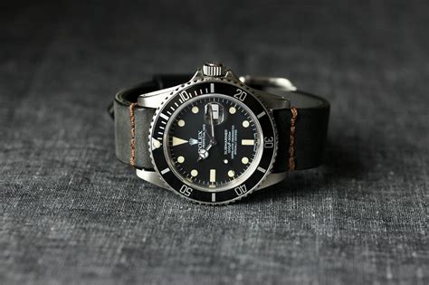 rolex submariner leather strap replica